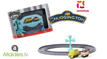 Детская железная дорога Chuggington, веселый паровозик Мтамбо и вагончик! Развивает координацию движений у детей!