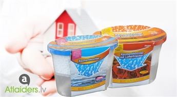 Mitruma absorbētājs - Gaisa mitruma kontrolēšanai vannas istabā, garažā, dzīvojamā istabā (700 ml)!