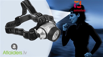 Galvas  7 LED lukturis