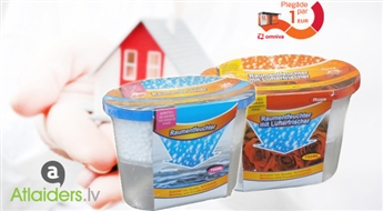 Mitruma absorbētājs - Gaisa mitruma kontrolēšanai vannas istabā, garažā, dzīvojamā istabā (700 ml)!