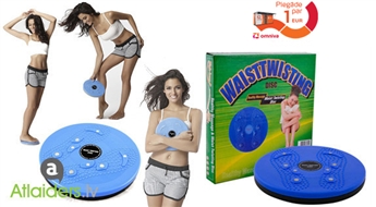Rotējošais disks-trenažieris vēdera, sēžamvietas un kāju muskulatūras trenēšanai!