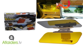 Инновационный защитный антибликовый козырек от солнца Visor - лучший друг автоводителя!