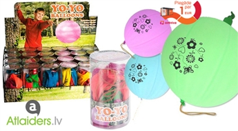 Для развлечения и обучения! 3 Yo-Yo шарика с резинкой!