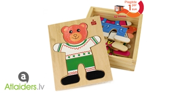 EKO rotaļlieta Jūsu mazuļa vispusīgai atīstībai! Koka puzle bērniem!