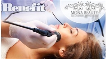 Mona Beauty: elektroporācija sejas ādas atjaunošanai + ultraskaņas pīlings..