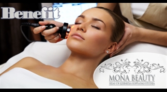 Bipolārais radiofrekvenču liftings sejai ar Blue moon Intra Derma Smart..