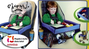 Praktisks galdiņš bērniem lietošanai gan mājās, gan automašīnā!