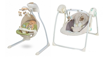 Kinder Kraft Детское кресло качалка Easy Swing Blue или Teddy Bear