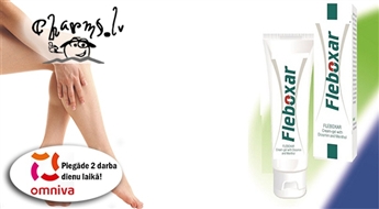 FLEBOXAR® krēms-gēls kājām ar DIOSMĪNU UN MENTOLU! Atvieglo smaguma sajūtu kājās!