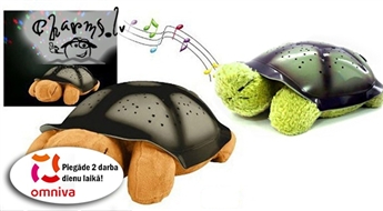 Bruņurupucis - attīstošā rotaļlieta, zvaigžņu projektors un naktslampiņa