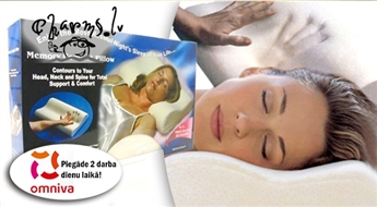 Ortopēdiskais spilvens no unikālā memory foam materiāla - saldam miegam un komfortam