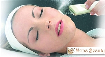 Щадящий пилинг ультразвуком для чистой и свежей кожи в салоне Mona Beauty