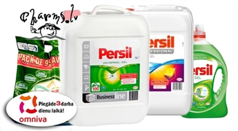 Mazgā veļu efektīvi! PERSIL vai ARIEL pulveri vai gēli dažāda veida apģērbam
