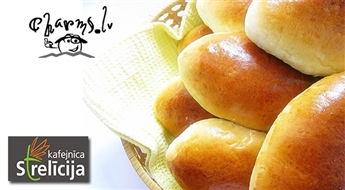Вкусное лакомство – 20 пирожков со шпеком от кафе Strelīcija