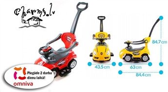 Bērnu skrējmašīna ar mūziku 3in1
