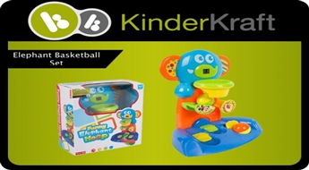 Kinder Kraft Elephant basketball set, basketbola komplekts Jautrais Zilonītis Hoop