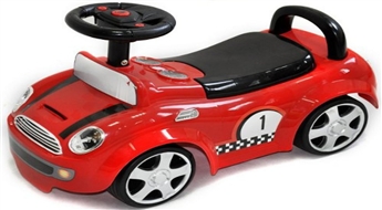 Kinder Kraft Cooper Red Bērnu skrējmašīna ar mūziku