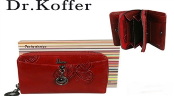 Кожаный кошелек Dr.Koffer 55025-07003 Red