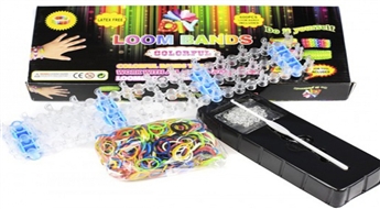 Набор из Резиновых колечек для Плетения Браслетов Loom Bands