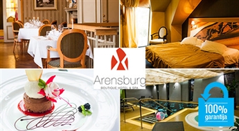 Romantika diviem: nakšņošana + brokastis + neierobežots SPA centra apmeklējums viesnīcā Arensburg Boutique Hotel&Spa Sāremā līdz -50%