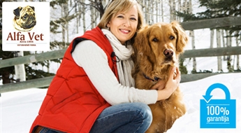 Alfa Vet: vizīte pie veterinārārsta + mājdzīvnieka klīniskā apskate + kompleksā vakcinācija + mikročipēšana + Eiropas pase - 50%