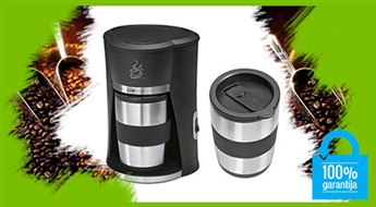 Ātrai kafijas pagatavošanai! Divi vienā: Bomann mini kafijas automāts 1 kafijas krūzes pagatavošanai + termokrūze -40%