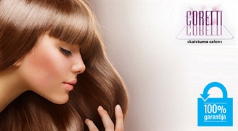 Atjauno matu veselību! Matu laminēšanas procedūra ar ekskluzīvo Paul Mitchell kosmētiku salonā CORETTI - 64%