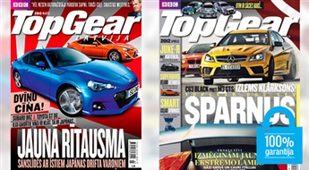 Labākā dāvana kaislīgam auto fanam! Žurnāla "TopGear" abonements 3 mēnešiem -50%
