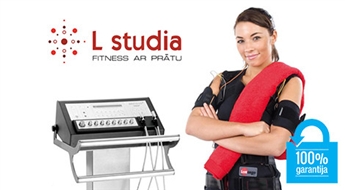 Pirmoreiz Latvijā! Fitness ar prātu: EMS (elektro muskuļu stimulācijas) treniņš fitnesa studijā L studia - 50%