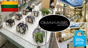LIETUVAS NEDĒĻA: eksotiska maltīte japāņu restorānā OMAKASE: SUSHI AND GRILL Viļņā - 50%