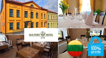 LIETUVAS NEDĒĻA: izsmalcinātas 3 ēdienu vakariņas 2 personām Eiropas stila restorānā Ferry House restaurant Klaipēdā –52%