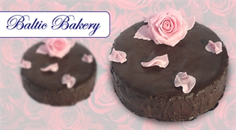 Sirsnīgiem sveicieniem Sieviešu dienā! Baltic Bakery Mājas šokolādes torte (500 g) - 36%