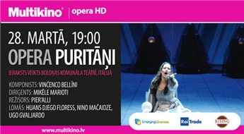 MULTIKINO: Vinčenco Bellīni opera "Puritāņi" ierakstā no Boloņas teātra - 50%
