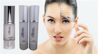 Efektīvai cīņai ar krunciņām: serums Wrinkle Killer Snake Serum vai Wrinkle Killer mitrinošo krēmu komplekts līdz -86%