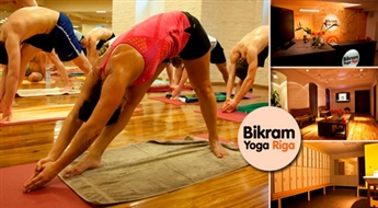 Efektīvākais veids, kā sagatavoties pludmales sezonai! Bikram Yoga Riga: nedēļas vai mēneša abonements Bikram karstās jogas nodarbībām līdz -54%