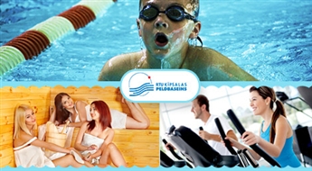 RTU Ķīpsalas Sporta komplekss: mēneša abonements baseina, trenažieru zāles un saunas apmeklēšanai - 51%