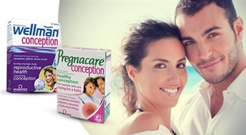 EkoMed: vitamīnu komplekss Wellman Conception un Pregnacare Conception vīrieša un sievietes reproduktīvajai veselībai -50%