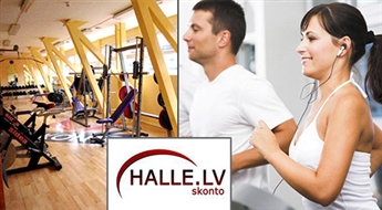 Sagatavojies sportiskai vasarai! 1 vai 3 mēnešu abonements SKONTO HALLES trenažieru zāles apmeklēšanai līdz -54%