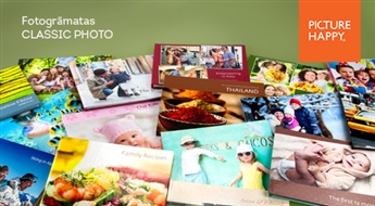 PICTURE HAPPY: fotogrāmata Classic Photo, Everyday vai Deluxe (50 lpp.) - 50%