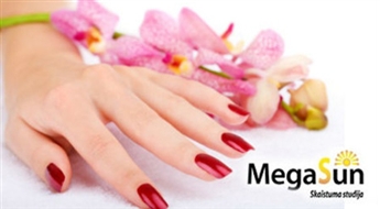 Megasun: manikīrs + ilgnoturīgais Shellac pārklājums - 62%
