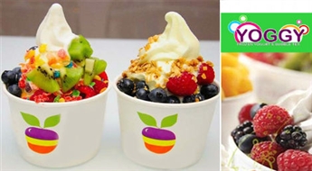 Izveido savu ideālo saldējumu! Frozen Yoghurt saldējums (500 ml) no Tevis izvēlētām sastāvdaļām jaunajā kafejnīcā YOGGY pašā Rīgas centrā - 33%