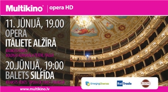 MULTIKINO: operas "Itāliete Alžīrā" vai baleta izrādes "Silfīda" ieraksts - 50%
