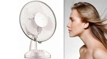 Komfortam arī karstās vasaras dienās un naktīs! Kompakts un jaudīgs C3 galda ventilators -50%