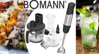 BOMANN 4in1: blenderis + ledus smalcinātājs + maisītājs + virtuves kombains ar 3 veidu rīvēm! Svaigiem salātiem, veldzējošiem kokteiļiem u.c. gardumiem!