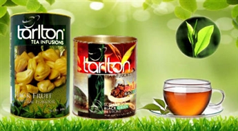 Aromātiska melnā vai zaļā Tarlton tēja no Šrilankas - 40%