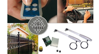 ŽOGU FABRIKA: ar pulti vadāma vārtu automātika divviru vārtiem – 36%