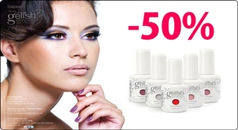 50% atlaide uz manikīru + pedikīru ar Gelish nagulakas uzklāšanu!