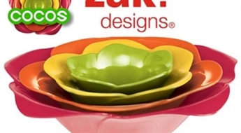 Zak Designs 4 trauku komplekts Rosy