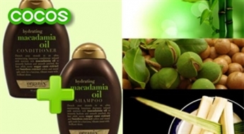 Organix Hydrating Macadamia Oil mitrinošs šampūns 385ml + mitrinošs kondicionieris 385ml