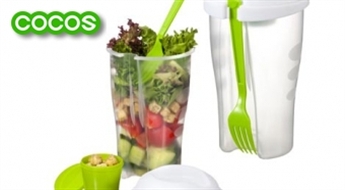 Salātu trauks ar piederumiem SALAD TO GO